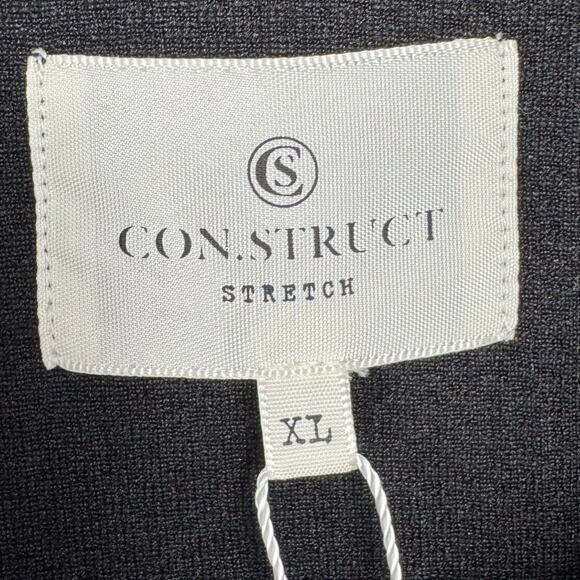 Con.struct Black Stretch Long Sleeve Knit Polo Size XL - Picture 4 of 8